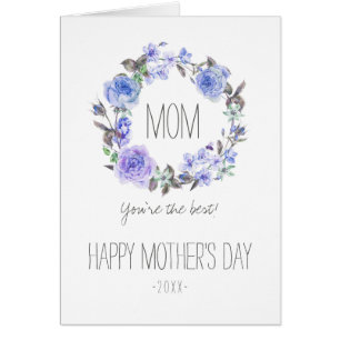 Pastel Purple Watercolor Floral Mother's Day
