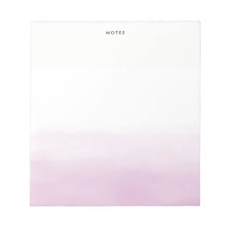 Pastel Purple Watercolor Ombre Chic Personalised Notepad