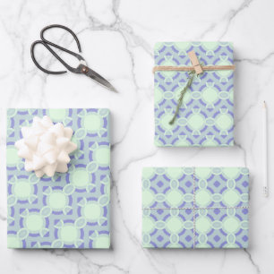 Pastel Purpliana 6 pattern Wrapping Paper Sheet