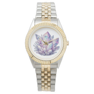 Pastel Quartz Cluster Watch