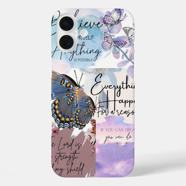 Pastel Quote Collage  Case-Mate iPhone Case (Back)