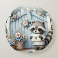 Pastel Raccoon Letter Garden