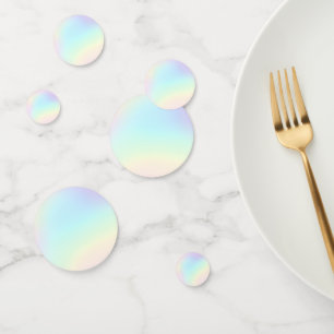 Pastel Rainbow Aesthetic Birthday Party Confetti