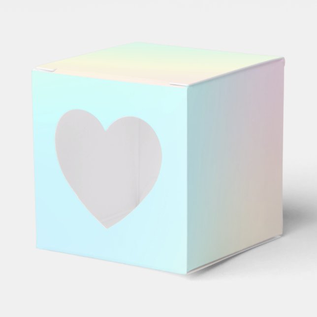 Pastel Rainbow Aesthetic Birthday Party Favour Box (Front Side)