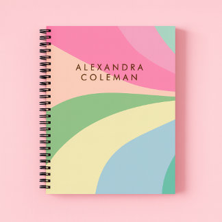 Pastel Rainbow Aesthetic  Notebook