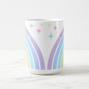 Pastel Rainbow and Starlit Whimsy Coffee Mug