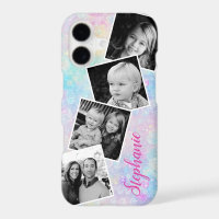 Pastel Rainbow Bubbles Photo Collage Personalized