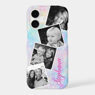 Pastel Rainbow Bubbles Photo Collage Personalized