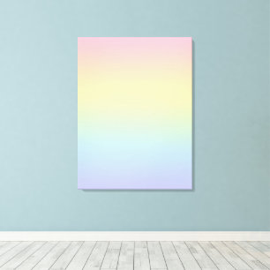 Pastel Rainbow Canvas Print