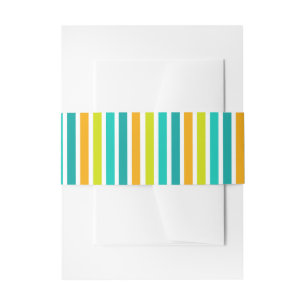 Pastel Rainbow Colorful Stars Black Starry Night Invitation Belly Band