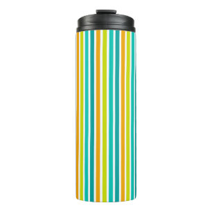 Pastel Rainbow Colorful Stars Black Starry Night Thermal Tumbler