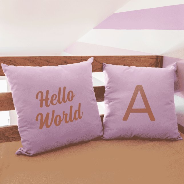 Pastel Rainbow Colour Alphabet Initial Nursery Cushion (Creator Uploaded)