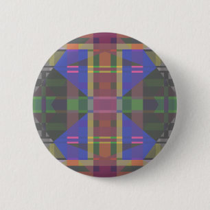 Pastel Rainbow Colourful Geometric 6 Cm Round Badge