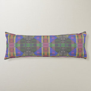 Pastel Rainbow Colourful Geometric Body Cushion