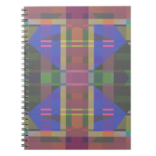 Pastel Rainbow Colourful Geometric Notebook