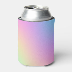 Pastel Rainbow Colours Abstract Blur Gradient Ombr Can Cooler