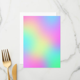 Pastel Rainbow Colours Abstract Blur Gradient Ombr Menu