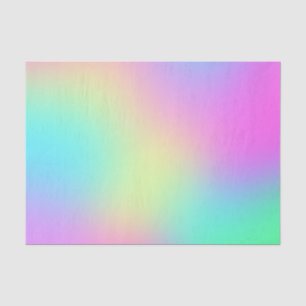 Pastel Rainbow Colours Abstract Blur Gradient Ombr Tissue Paper