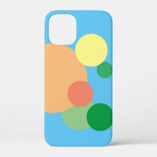 pastel rainbow confetti circles iPhone / iPad case