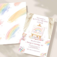 Pastel Rainbow Creative Art Party Birthday