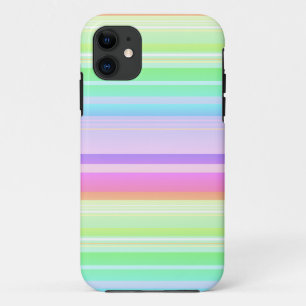 Pastel rainbow creative striped Case-Mate iPhone case