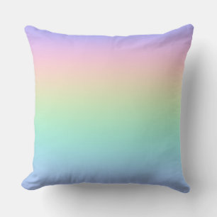 Pastel rainbow cushion