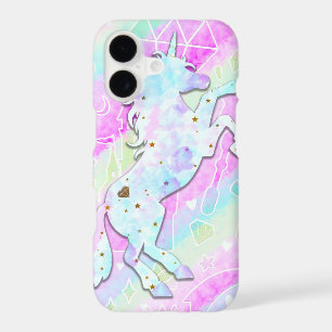 Pastel Rainbow Diamonds & Stars Magical Unicorn