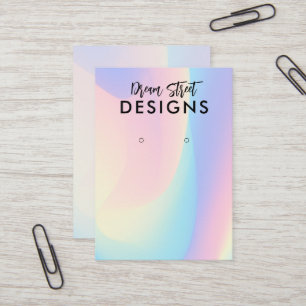 Pastel Rainbow Earring Display Card