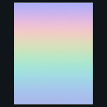 Pastel rainbow flyer<br><div class="desc">A pastel rainbow colors gradient.</div>