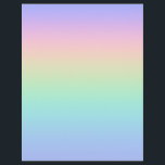 Pastel rainbow flyer<br><div class="desc">A pastel rainbow colors gradient.</div>