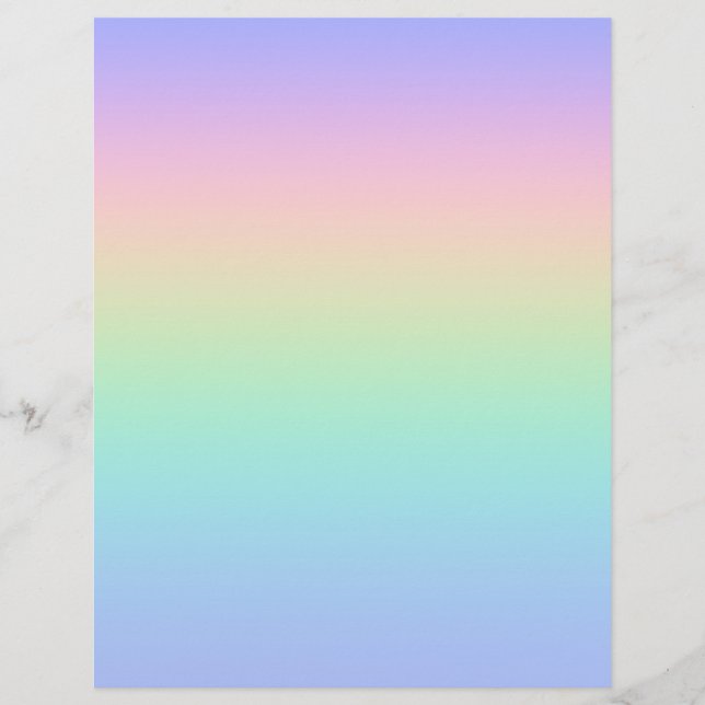 Pastel rainbow flyer (Front)