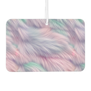 Pastel Rainbow Fur Car Air Freshener