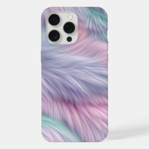 Pastel Rainbow Fur iPhone 15 Pro Max Case