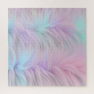 Pastel Rainbow Fur Jigsaw Puzzle