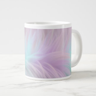 Pastel Rainbow Fur Large Coffee Mug