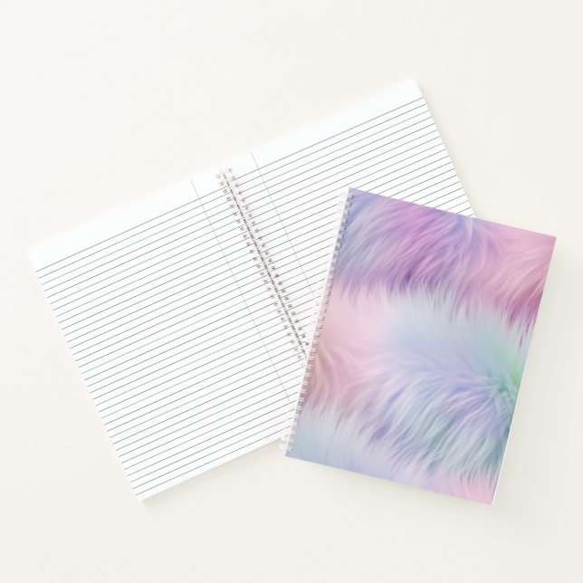 Pastel Rainbow Fur Notebook (Inside)