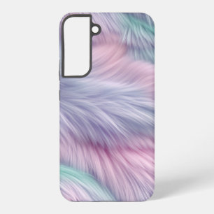 Pastel Rainbow Fur Samsung Galaxy Case