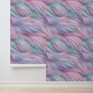 Pastel Rainbow Fur Wallpaper