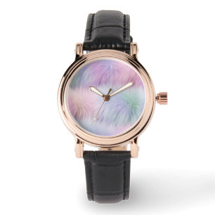 Pastel Rainbow Fur Watch