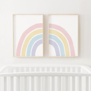 Pastel Rainbow Girl Nursery Decor