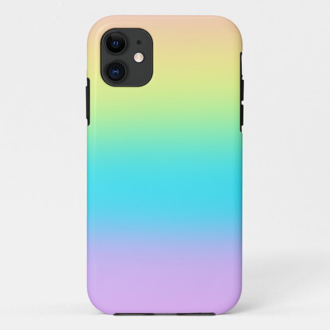 Pastel Rainbow Gradient Case-Mate iPhone Case (Back)