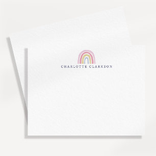 Pastel Rainbow Kids Note Card