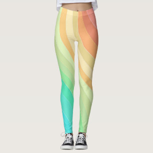 pastel rainbow leggings