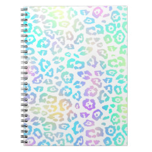 Pastel Rainbow Leopard Pattern  Notebook