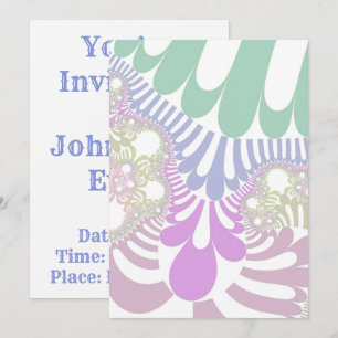 Pastel Rainbow Mod Invitation