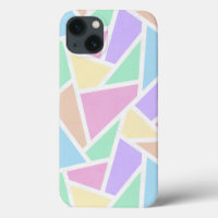 Pastel rainbow mosaic pattern Case-Mate iPhone cas