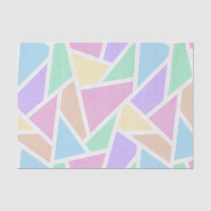 Pastel rainbow mosaic pattern tissue paper
