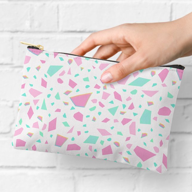 Pastel Rainbow Mosaic Zipper Pouch (Creator Uploaded)