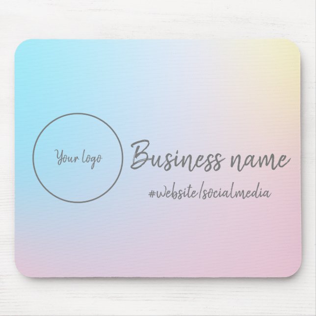 Pastel Rainbow Mouse Pad (Front)