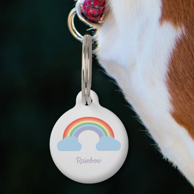 Pastel Rainbow Pet Tag (Rainbow Pet Tag)